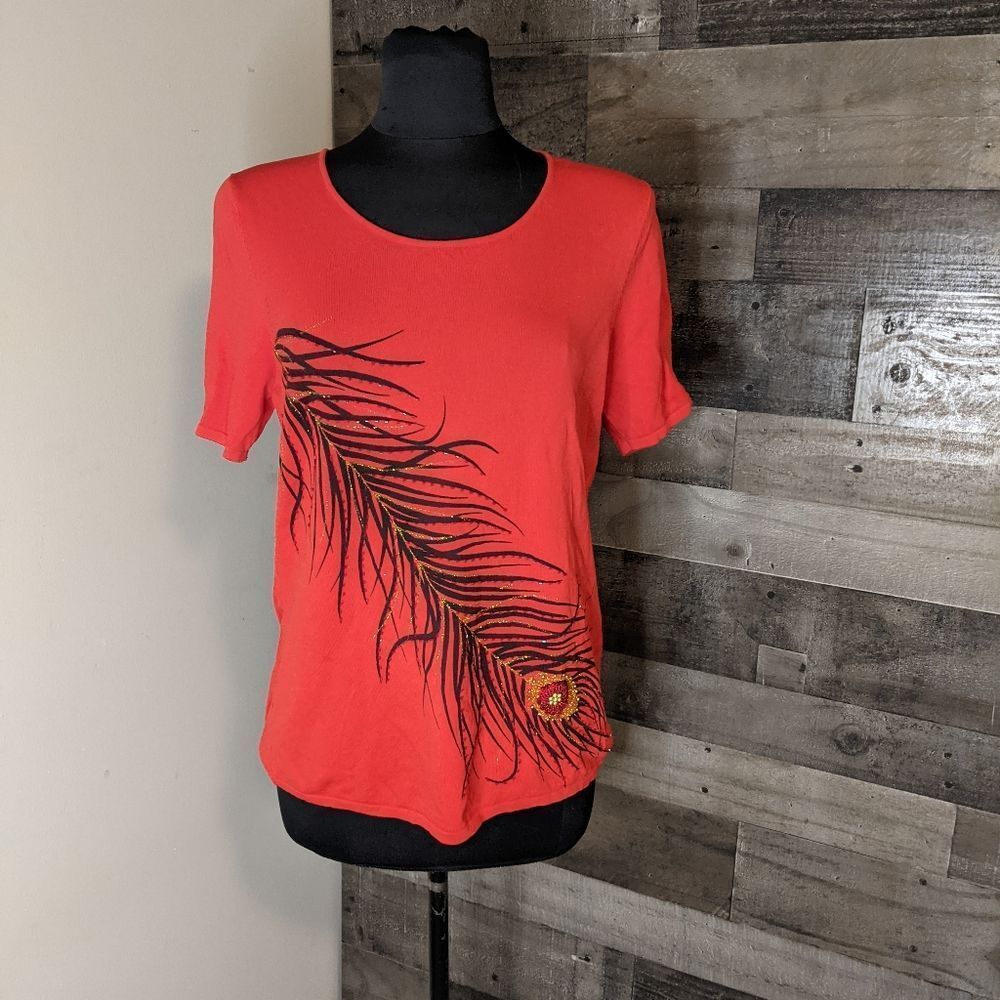 Alison Sheri Red Sweater XL